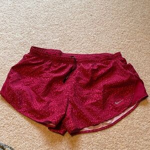 Nike Women's Vibrant Red Athletic Shorts
